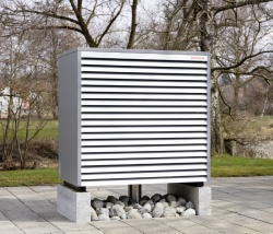 Weishaupt Luft/Wasser-Wärmepumpe WBB Biblock Außengerät der Weishaupt Luft/Wasser-Wärmepumpe WBB Biblock